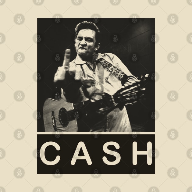 Cool Johnny Cash - Pencil Drawing Style by Unfluid