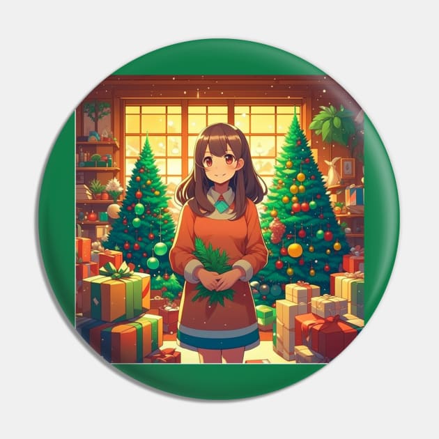 Christmas Anime Pin by Oldetimemercan