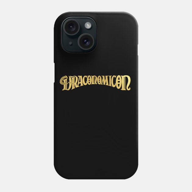 Draconomicon (Gold) Phone Case by Riverlynn_Tavern