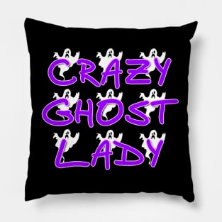 Crazy Ghost Lady Pillow