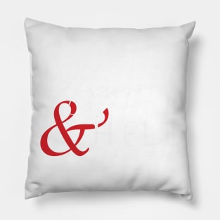 Heaven & Hell white Pillow