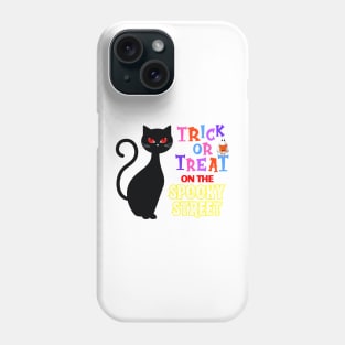 Whiskers: Trick or Treat on the Spooky Street Phone Case