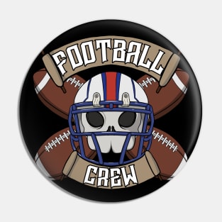 American Football Crew Jolly Roger Pin