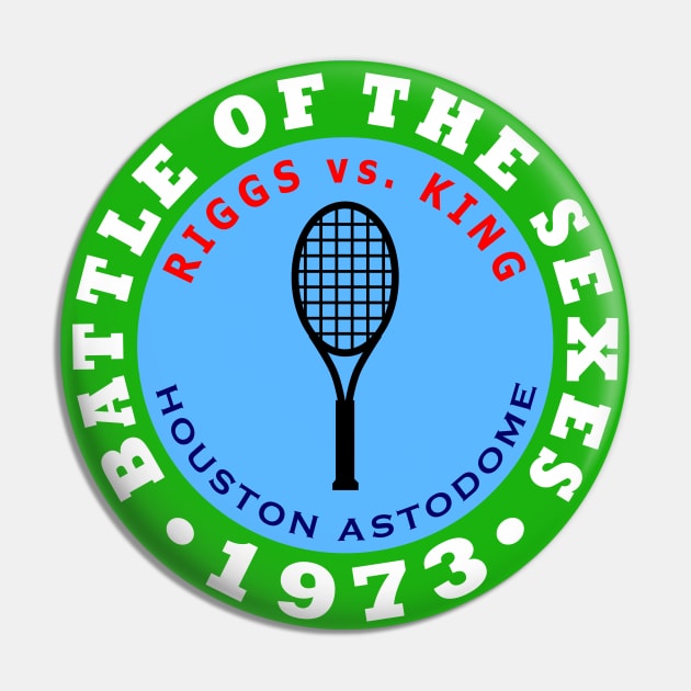 Battle of the Sexes Tennis Match 1973 - Riggs vs. King Pin by Lyvershop