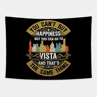 Vista City California State USA Flag Native American Tapestry