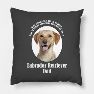 Yellow Lab Dad Pillow