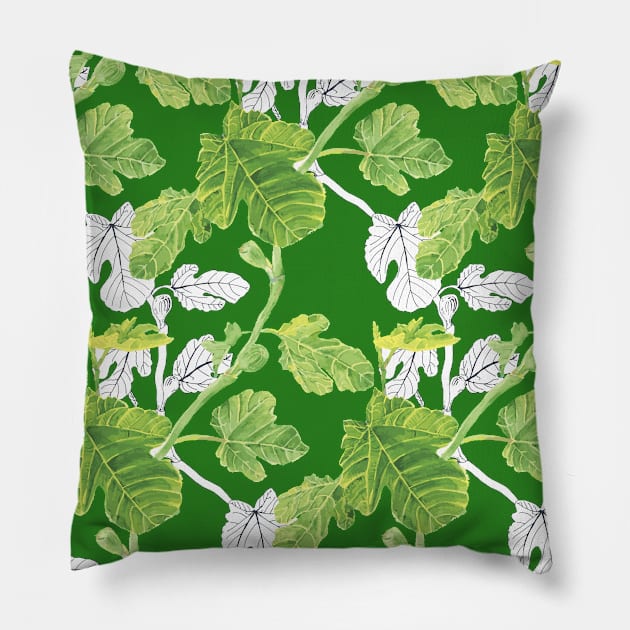 Unfinished Fig Tree Pillow by EmDash