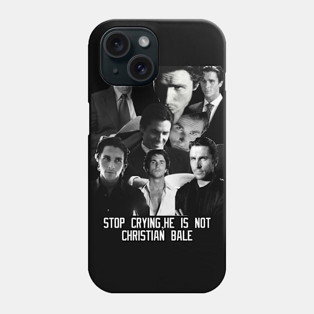 Christian Bale T-shirt Phone Case by MAD AYN