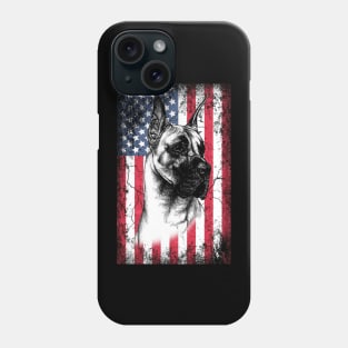 Patriotic Great Danes American Flag Phone Case