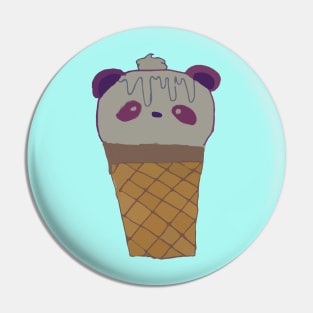 AriCorn88 Purple Panda Ice Cream Pin