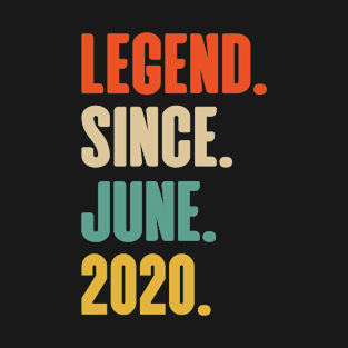 Legend Since June 2020 3 Years Old 3rd Birthday T-Shirt