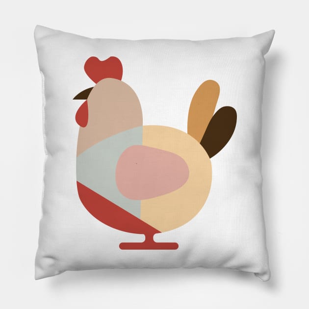 Rooster Pillow by soneroo_art