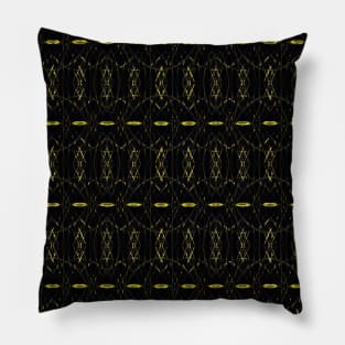 Black & Gold Stitch Pattern Pillow