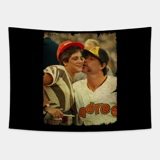 Goose Gossage and Wife in San Diego Padres Tapestry by SOEKAMPTI