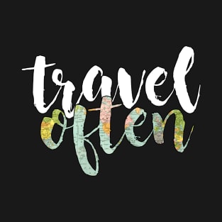 Travel Often Map T-Shirt