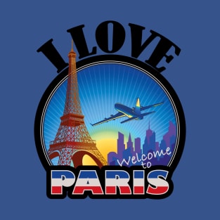 I Love Paris- A Vintage Patch Perfect for that Paris Getaway T-Shirt