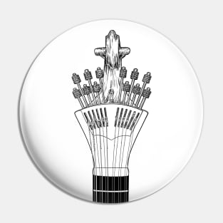 Portuguese Guitar, Fado, Music Pin