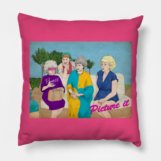 Golden Girls, "Picture It -- !" Pillow by brettwhite