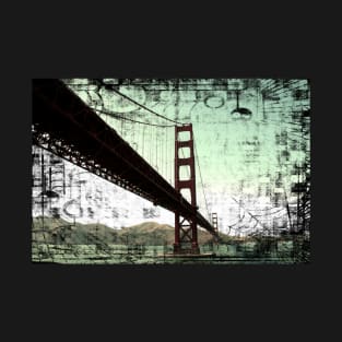 Vintage Green Golden Gate Bridge T-Shirt