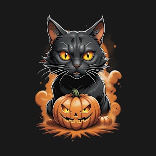 Halloween black cat T-Shirt