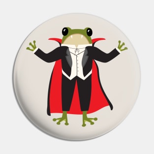 Vampire frog - Frog in a Halloween costume Pin