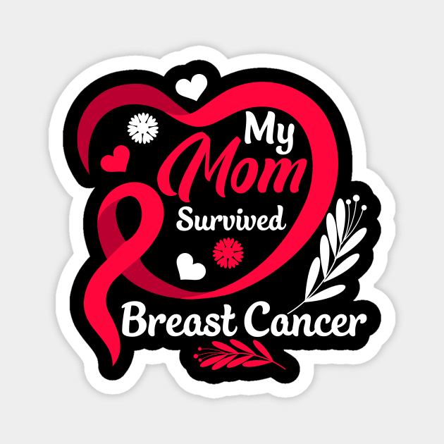 My mom survived breast cancer, breast cancer mom Magnet by AYOUGO.ZONDA™