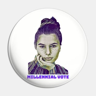 Millennial Vote Pin