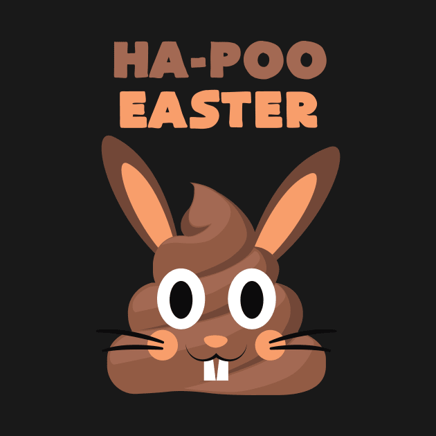 Ha-Poo Easter Happy Easter Funny Bunny Poop by BUBLTEES