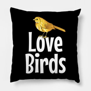 I Love Birds Pillow