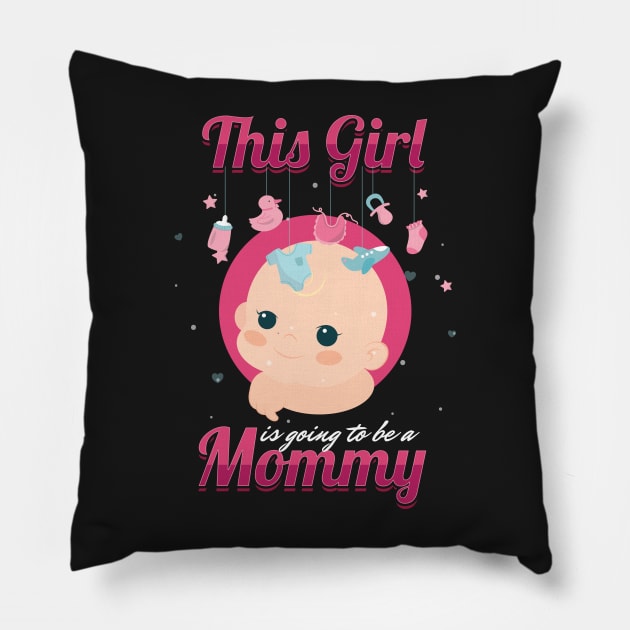 This Girl is going to be a Mommy Gift Pillow by woormle