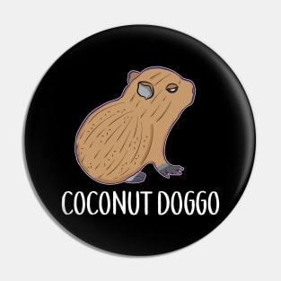 Coconut Doggo Capybara Cute Meme Kawaii Baby Capybara Pin