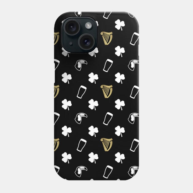 Dark Irish Beer Pattern Phone Case by byfab