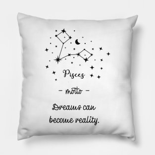 Key phrases of the zodiac signs: Pisces Pillow