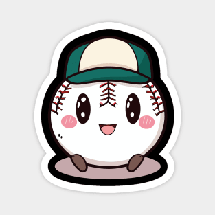 Cute Kawaii Baseball Pitches Be Crazy Magnet