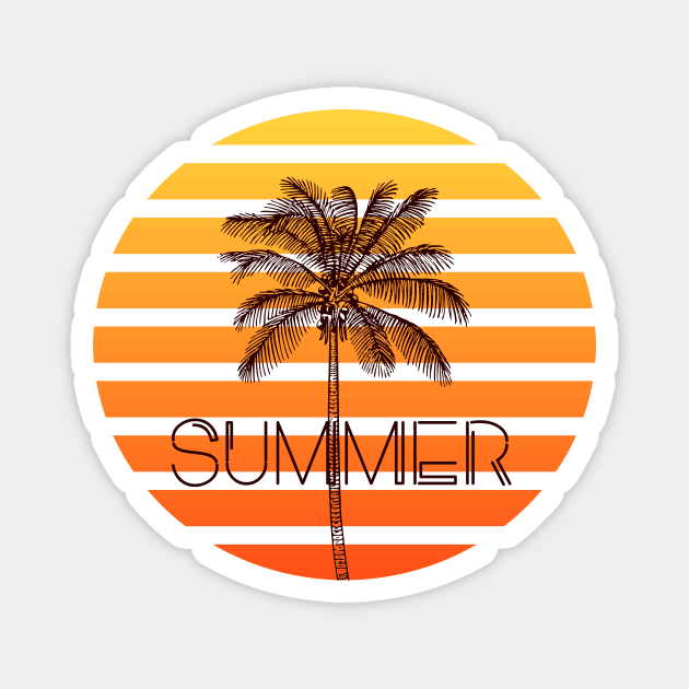 Summer Sunset Magnet by LemonBox