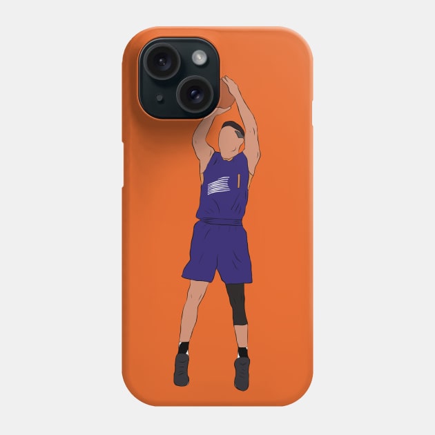 Devin Booker Jumpshot Phone Case by RatTrapT33s