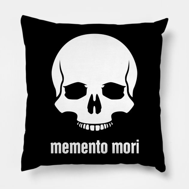 Memento Mori - Stoic Stoicism Pillow by MeatMan