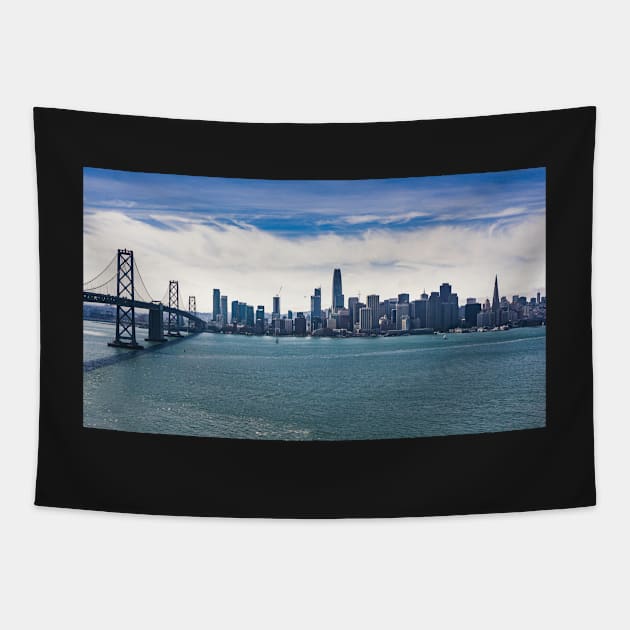 A view of the San Francisco Skyline Tapestry by Robtography