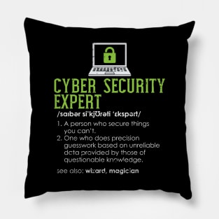 Cyber Security Definition Pillow