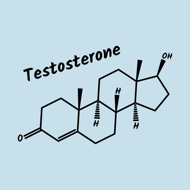 Testosterone Hormone by Polyart