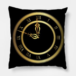 Clock New Year Pillow