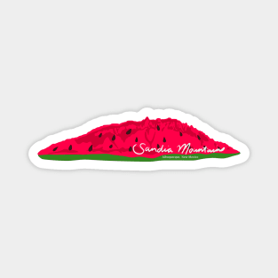 Sandia Mountains Watermelon Magnet