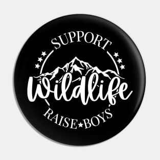 Support Wildlife Raise Boys Pin