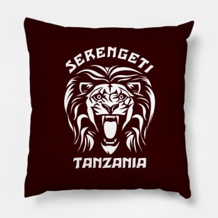 Lion Face | Serengeti Tanzania Pillow