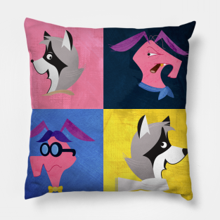 Canadian Pillow - The Racoons by Chris Paul Rainbows