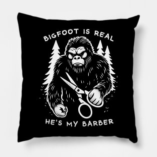 Bigfoot Is Real & He's My Barber Pillow