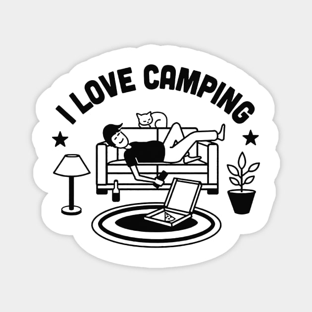 i love camping Magnet by alselinos