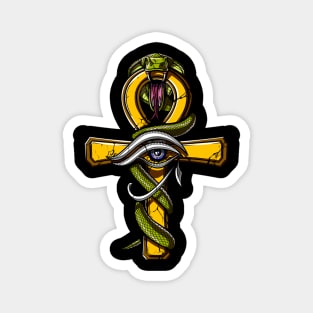 Egyptian Ankh Eye Of Horus Magnet