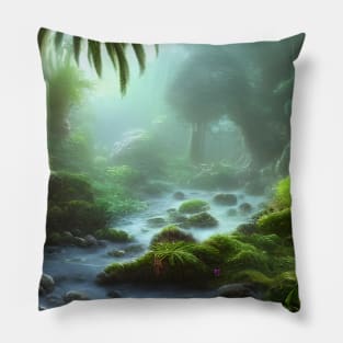 In the middle of the jungle Pillow