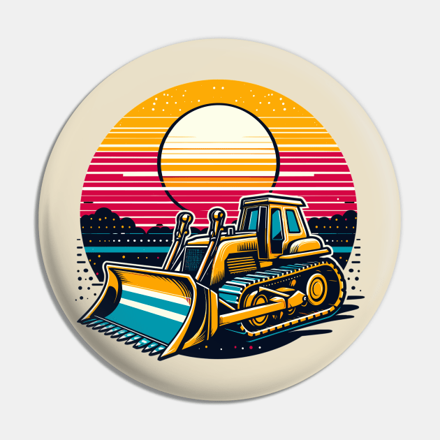 Bulldozer Pin by Vehicles-Art